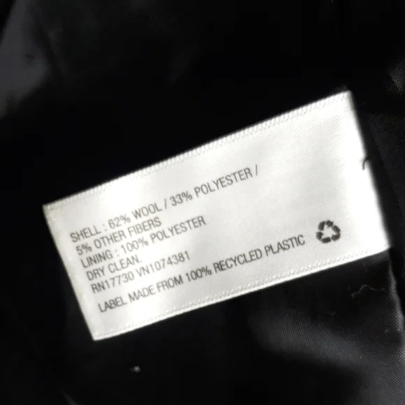 NEW Merona Womens Black Wool HOODED Full Zip Multi Pocket Cozy Jacket - Picture 7 of 10